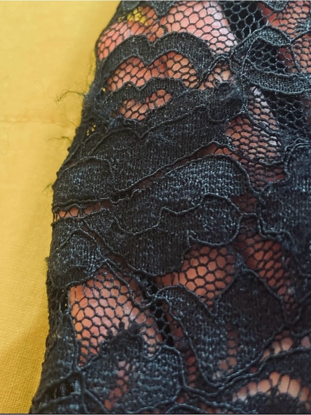 Crochet Lace Whimsygoth Victorian Dainty Sleeveless High Neck Blouse XS - Picture 8 of 8